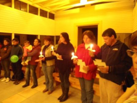 Celebración del Perdón/ Claudia, Daniel, Viviana y su bebé, Marcela, Andrea, Patricia, Enrique